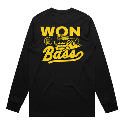 WON Bass Logo Long Sleeve Tee - Black