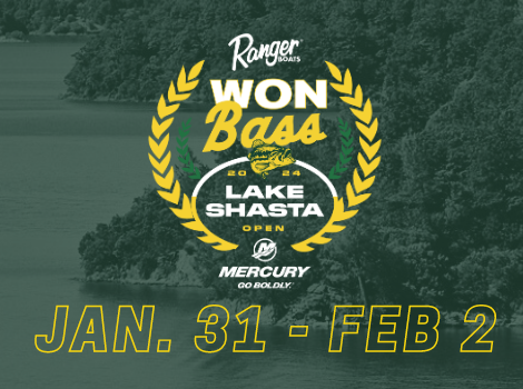2024 WON Bass Open Series Kicks Off at Lake Shasta January 31, 2024