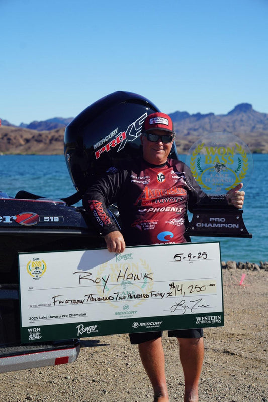 Roy Hawk Soars to Victory at 2025 WON Bass Lake Havasu Open