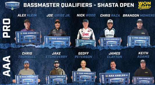 WON BASS ANGLERS PICK UP FIRST ‘GOLDEN TICKETS’ AT SHASTA OPEN