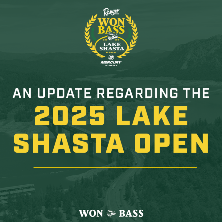 WON Bass Statement Regarding Potential Rule Violation at Lake Shasta